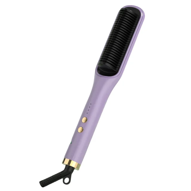 Professional 20s Heat Time 3-Speed Hair Straightener and Curler 2 in 1 Electric Hair Brushes