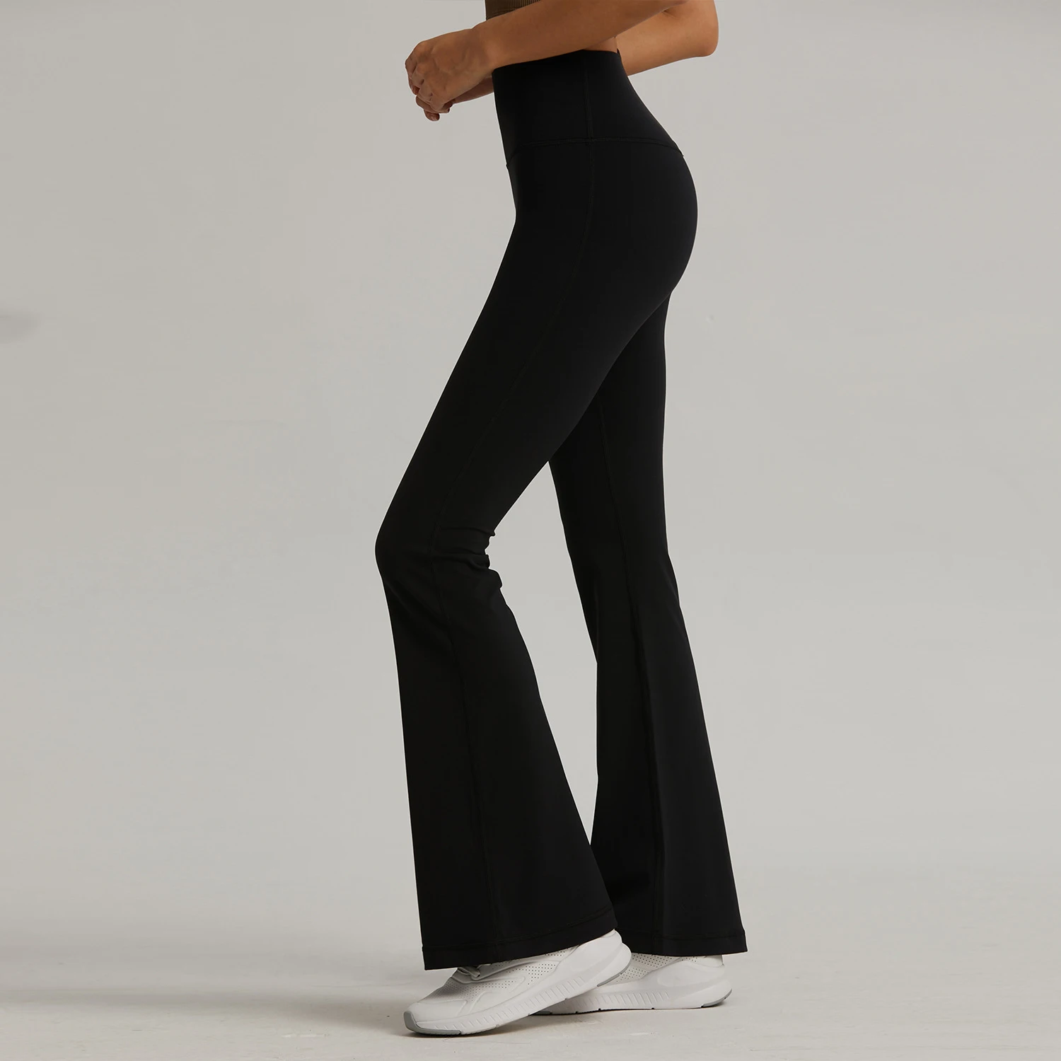 Free Size Butter Soft Flared Wide Leg Sport Fitness Yoga Leggings High Waist Custom Logo Workout Active Gym Wear Pants for Women