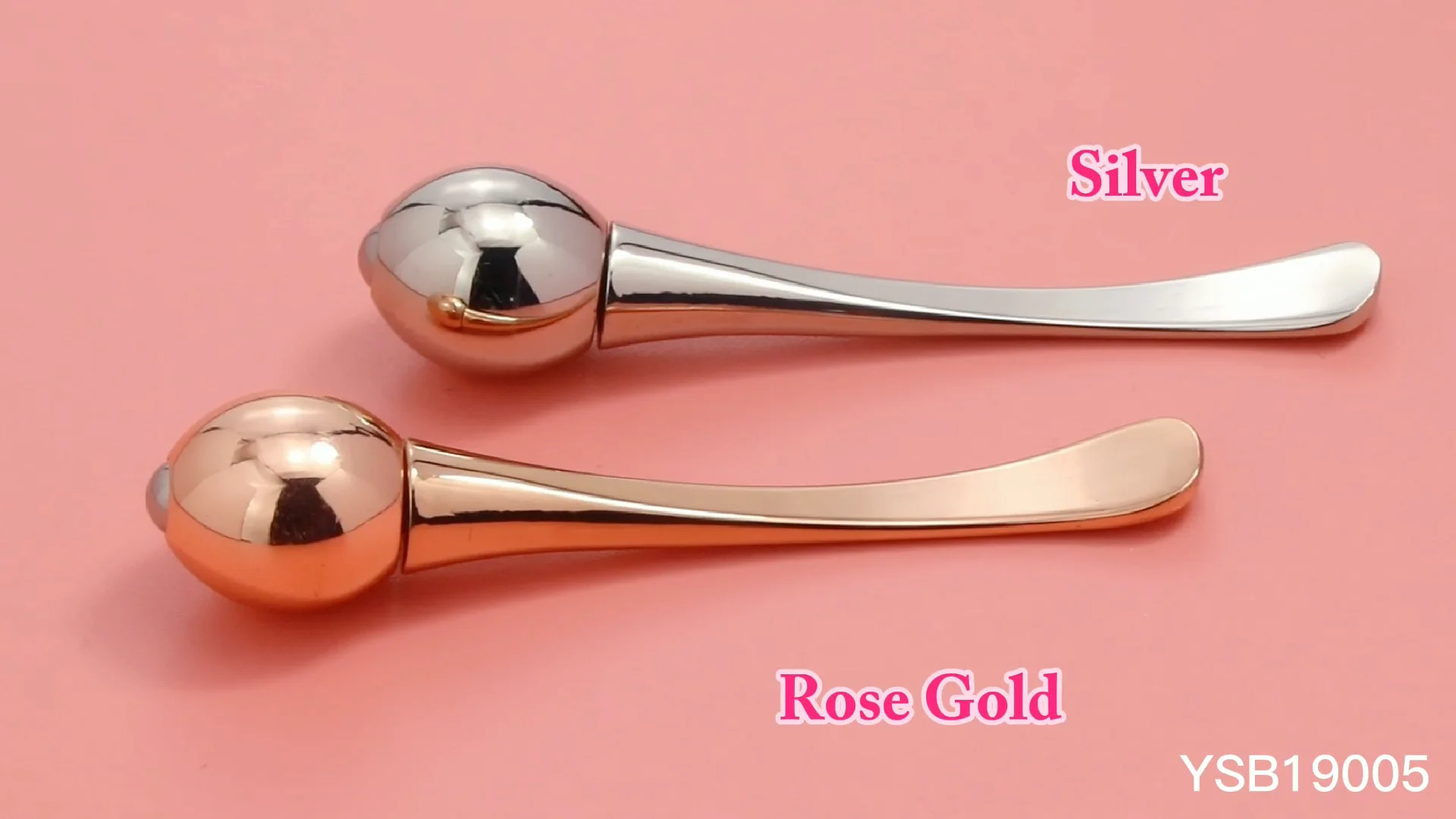 Beauty Tool Zinc Alloy Mini Metal Spatula Gold Eye Cream Roller Massage