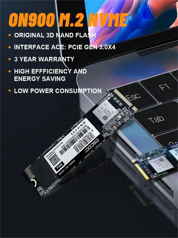 OSCOO SSD Hard Drives 512GB M2 2280 NVME PCIE3.0 SSD 1TB 128GB 256GB Computer Accessories for Laptop Desktop