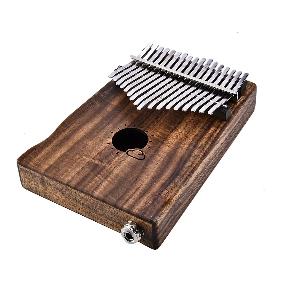 17 Keys Eq Kalimba Solid Acacia Thumb Piano Link Speaker Electric Pickup  With Bag Cable Calimba Mbira Keyboard Instrument - Buy Kalimba,Thumb  Piano,Eq 