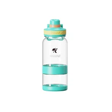 Plastic Kids Children Water Bottle With Straw Cute Printing Child Drink Water Bottle with Snake box