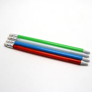 Wholesale Custom logo Design Plastic Click High Quality Mechanical Pencil for Office School with Eraser