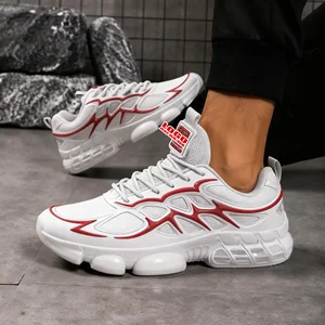 Sports Shoes for Men New Fashion Trend Men's Comfortable Breathable Running Shoes Silvery Retro Sneakers Fashion Walking Shoes