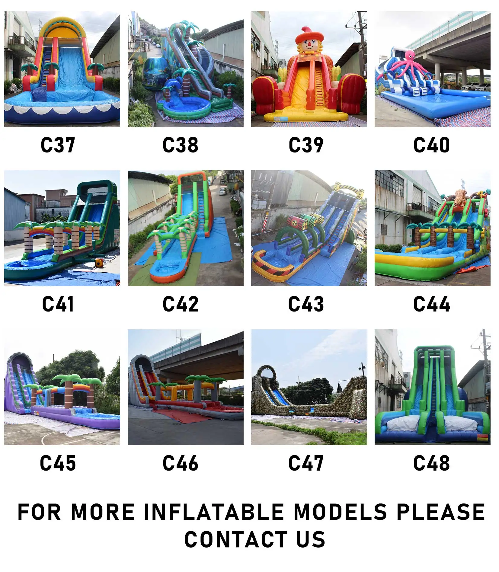 Hot Sale PVC Inflatable Bouncer Big Water Slide with Pool for Inflatable Theme Park supplier