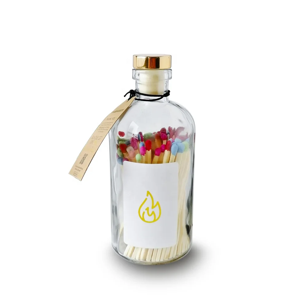 Стеклянные разноцветные сочетания банки сочетаются со стеклянной бутылкой с пользовательским логотипом на бутылке