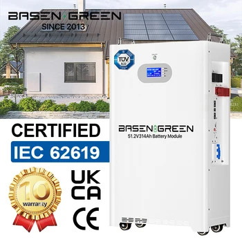Basengreen LiFePO4 solar storage battery 48V / 51.2V 300Ah