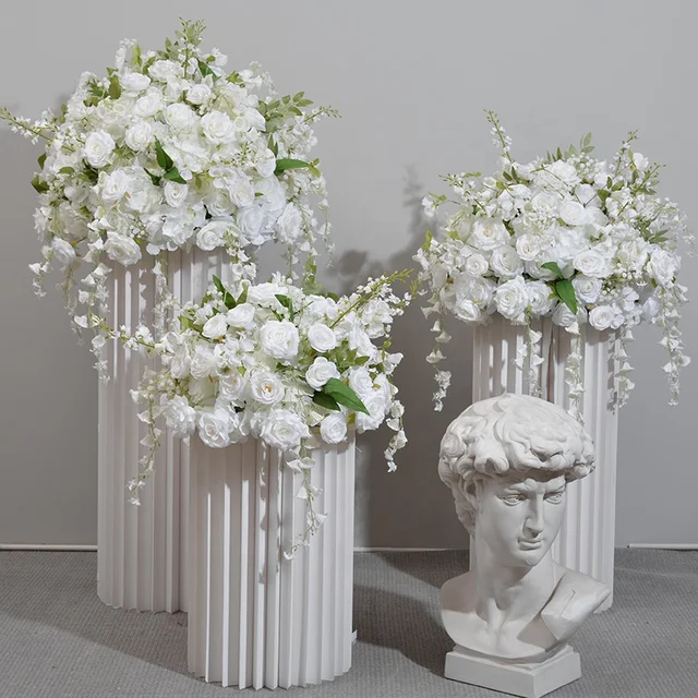 Artificial Rose Arrangements for Wedding Centerpiece Table Decorations
