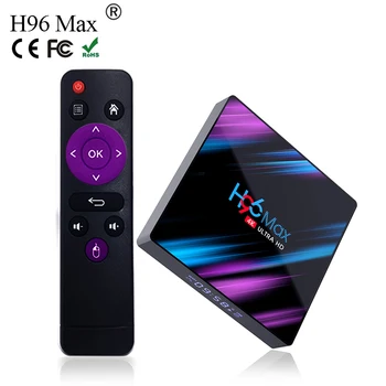 High Quality TVBOX H96 Max RK3318 Quad Core 4GB 32GB 64GB Android 9 9.0 9.1 Wifi Internet Set Top TV Box