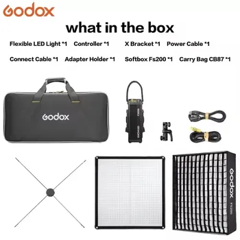 Godox KNOWLED F200Bi 200W Bi-Color LED Video Lights 2700-8500K App Control Flexible Photographic Lighting product image