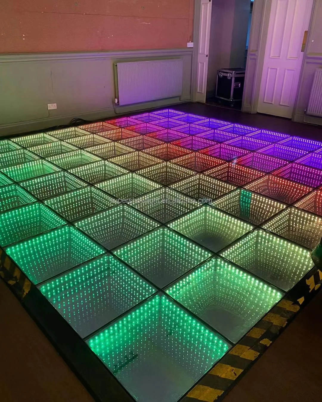 Dubai Led Light Dance Floor 3d Mirror Infinitely Led Dance Floor Light