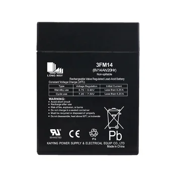 Reliable 6V14Ah Gel AGM Batteries for UPS Toy Cars Medical Equipment Consumer Electronics Lighting Power Tools Boats General