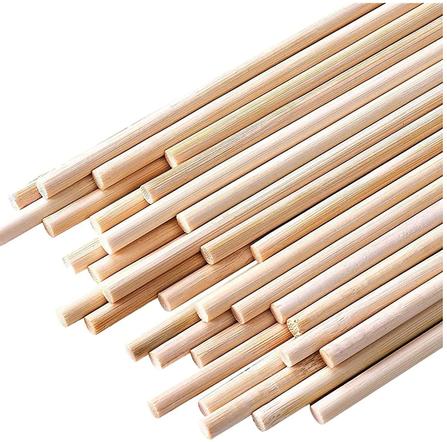 Pennsylvania Woodworks Maple Wooden Dowel Rods - Solid Hardwood Sticks for Crafting, Macrame, DIY & More - White, Unfinished Wood Dowels - Sanded