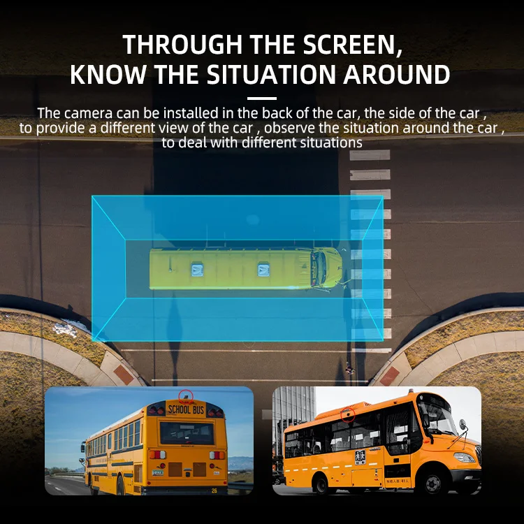 Wemaer Blind Spot Detection BSD System Truck Side View Camera Monitor ADAS Detect People Vehicle Nearby Alarm Collision Warning factory