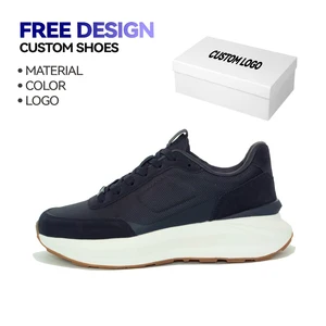 2026 Custom New Men Sneakers Throwback Vintage Soft Mesh Leather Casual Shoes Classic All Footwear for Men for Winter Autumn