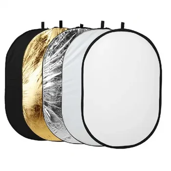 Godox 5 in 1 60*90cm 80*120cm 90*120cm 100*150cm Portable Collapsible Oval Round Photography Reflector Board Studio Accessories