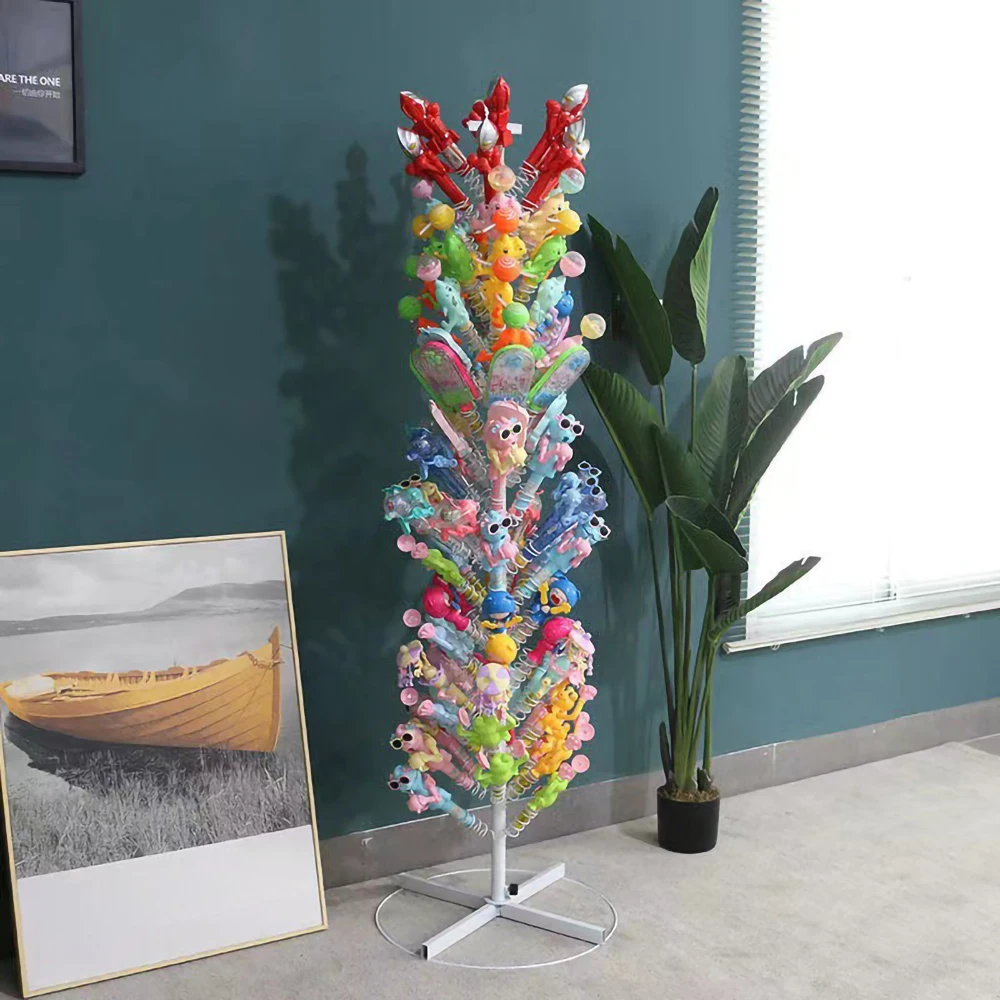 Custom Design Candy Display Rack Toy Lollipop Storage Stand with Wheels ...