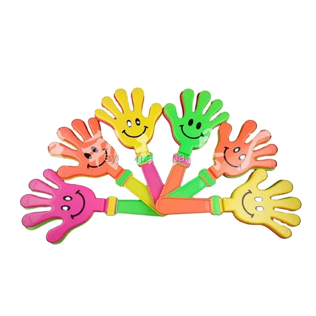 Бразильский пластиковый ручной Хлопушка пользовательский пластиковый ручной хлопушка для игр и рекламного логотипа