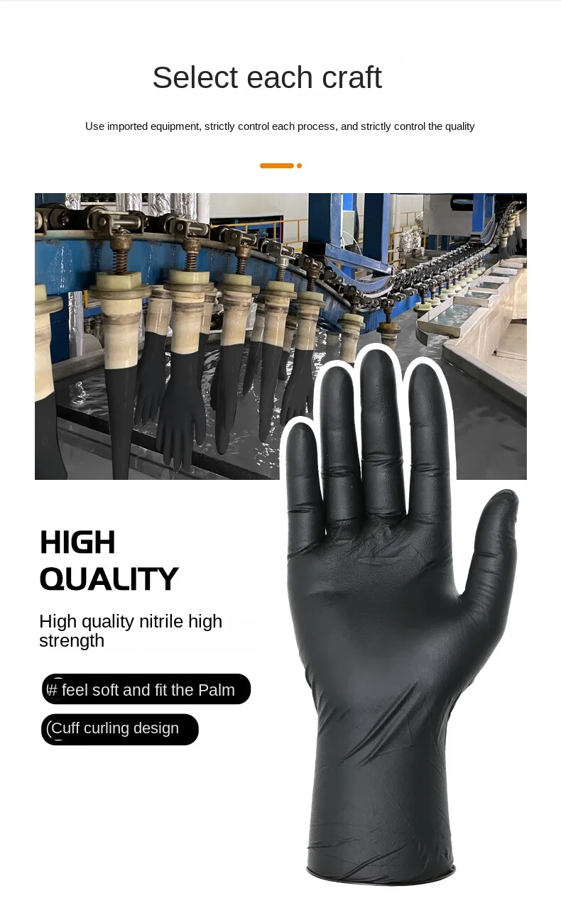 Wholesale Cheap Vinyl Black Nitrile Disposable Protection Powder Free Pvc Nitrile Gloves Nitrile