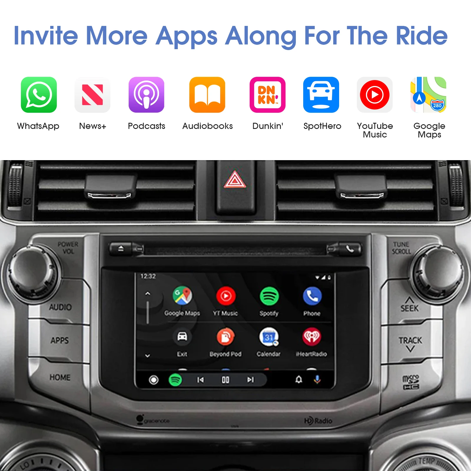 トヨタ（2014〜2019年）向けのCarPlay/Android Auto Toyota Wireless Carplay Android Auto 2014-2019 Touch2