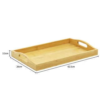 serving storage trays bath vanity bathroom wooden bamboo wood steering wheel desk tray