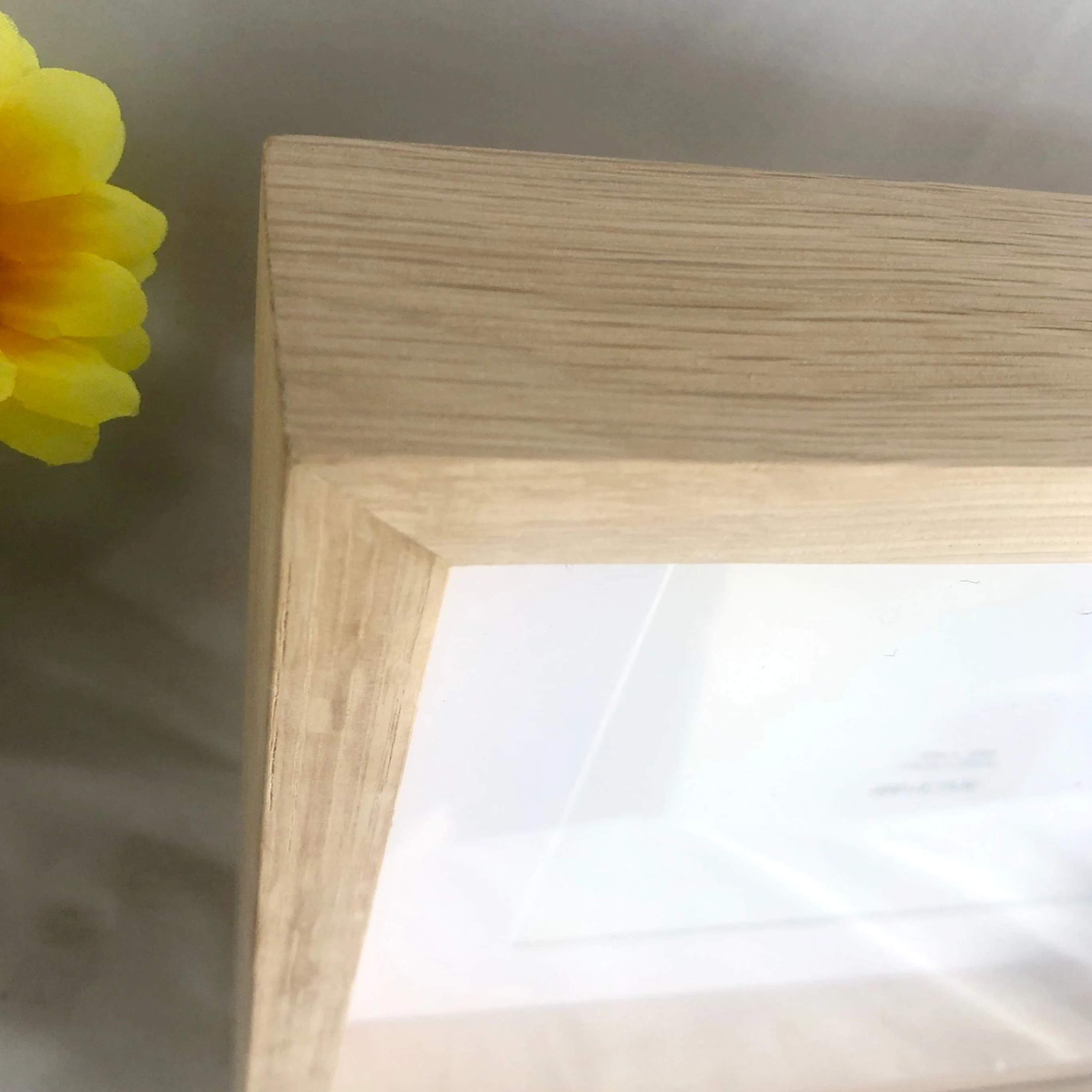 Cadre Photo 3D Profond 27x27 Cm - Bois MDF, Vitre Acrylique, Pour Souvenirs Et Collections