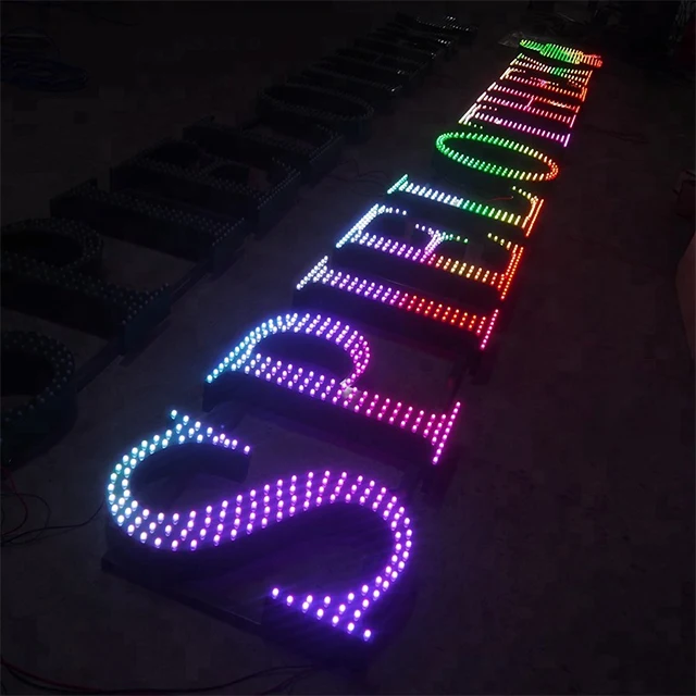 Round Pixel Led 12mm Diffused RGB Led Neon Channel Letter for Signs