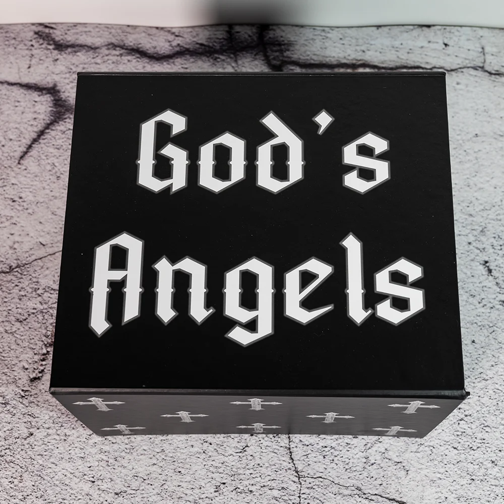 Elegant Religious Cultural Angles Anti-scratch Matte Film UV Printing Coated Paper Folding Magnetic Rigid Bible Item Gift Box