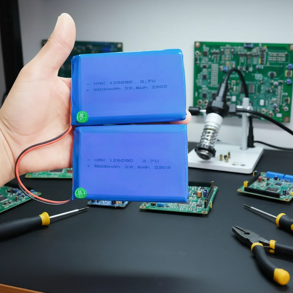 3.7V 8000mAh Li-Polymer Battery Pack 126090 | Rechargeable LiPo Battery with PCM / Custom OEM Hb323013a31c841a7b05d0e1b730d7700j