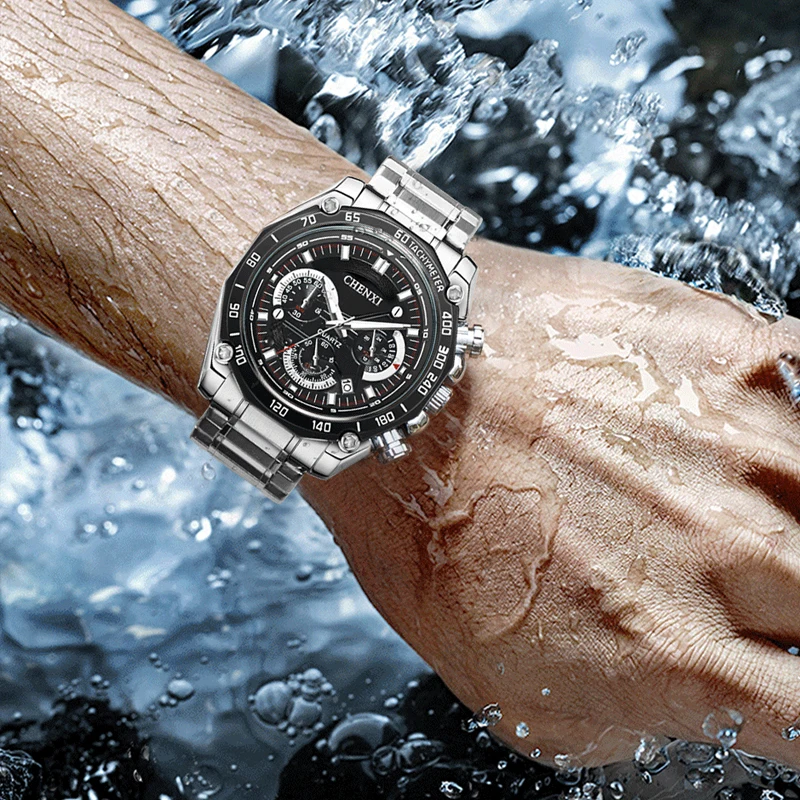 CHENXI 929 Men's Quartz Movement Watch - Stainless Steel Luxury