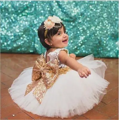 Baby Girls Birthday Party Dress Baptism Lace Princess Tutu Tulle Skirt Clothes 