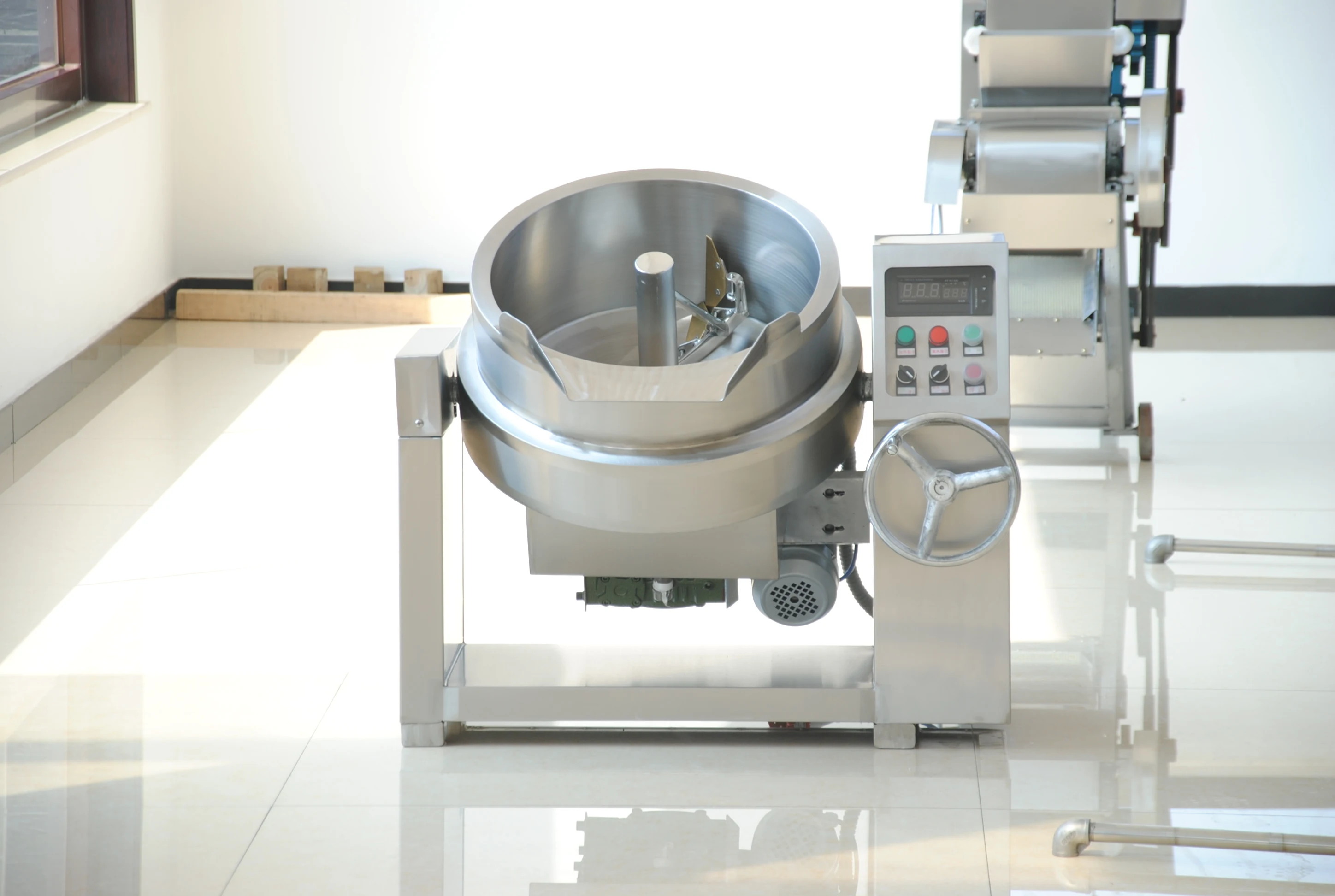 Automatic Pot Stirrer Khoya Making Machine Sweets Industrial Soup Making Machine