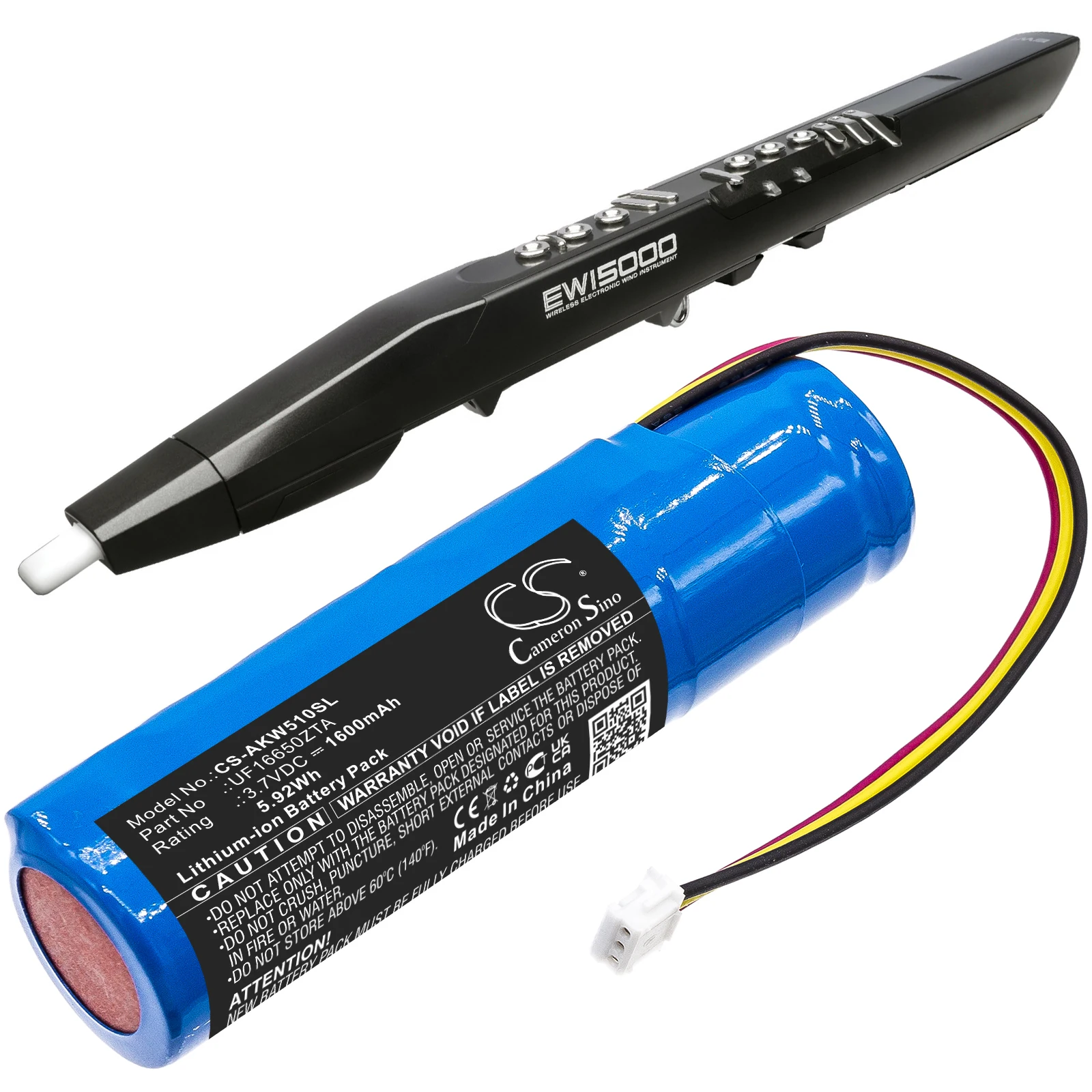 Cameron Sino 1600mah Battery For Akai Uf16650zta Akai Ewi 5000