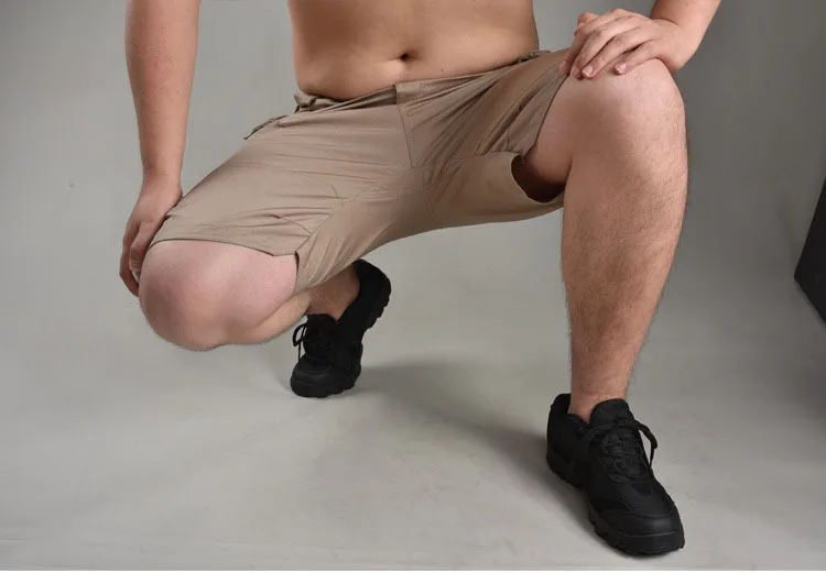 Summer Camouflage Plus Size 6 Pocket Waterproof Quick-Drying Half Pants Outdoor Training Tactical Cargo Shorts For Men845_voghion.com