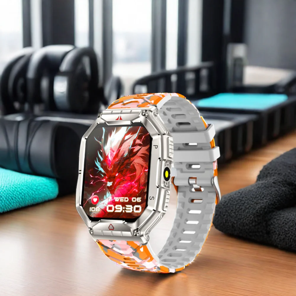 Karen M KR82 Rugged Outdoor Smart Watch: 2.01