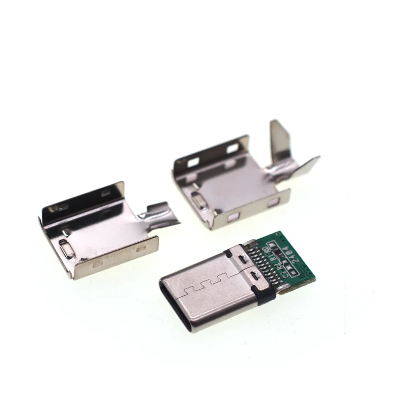 Высококачественный USB-разъем типа C, штекерное сиденье с зарядным устройством в металлическом корпусе