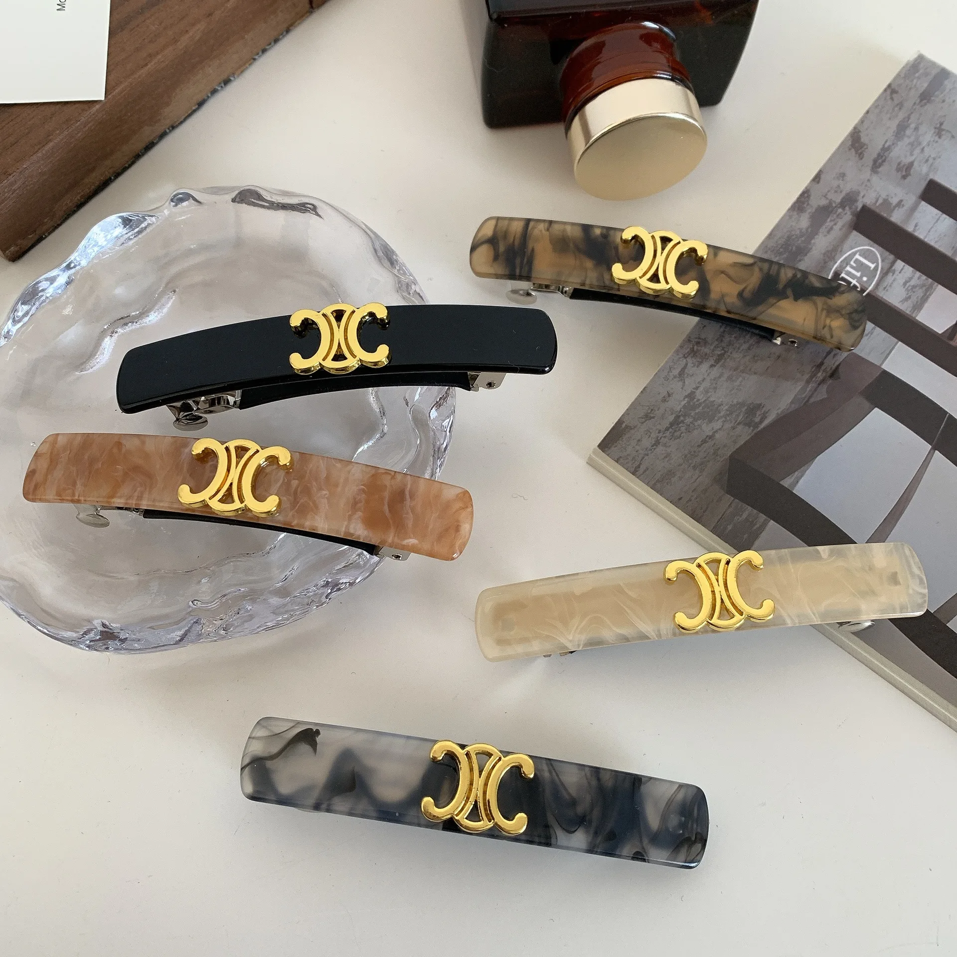 Женские заколки для волос для взрослых принцесс роскошный конский хвост 2023 большая заколка фирменные ацетатные акриловые заколки для волос с логотипом