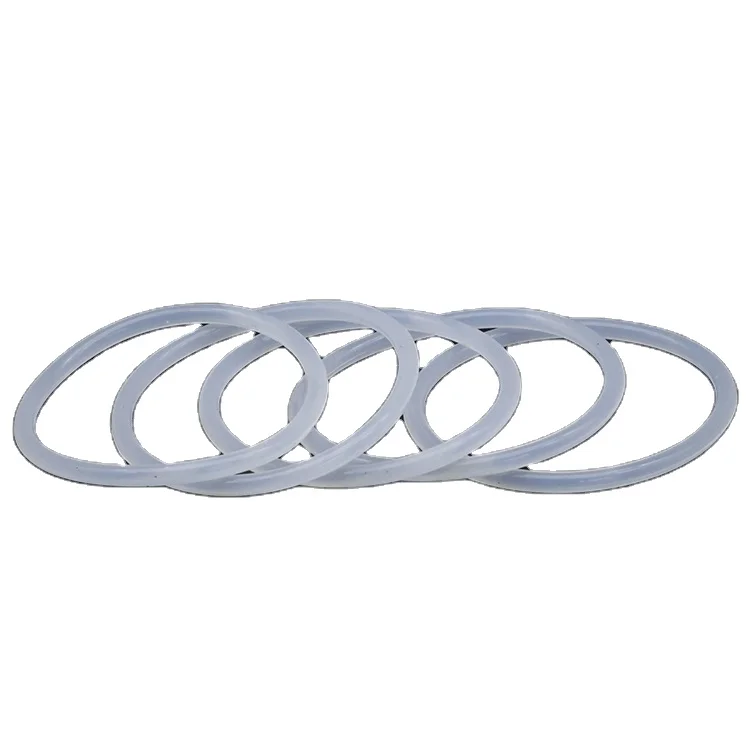 JiuYan White Transparent Molded Silicone Compression Rubber Flat Strip Round Seals Color Gasket Seals for Thermos