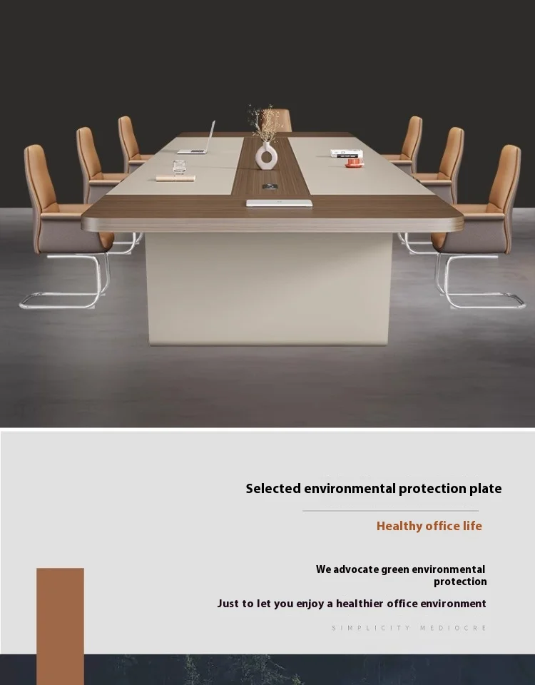 Modern Wood Extendable Conference Table for Hotel & School Use Large Creative Negotiation Commercial Office Furniture