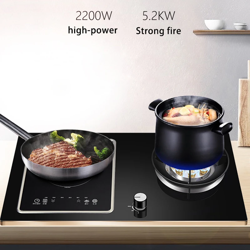 Electric Dual Purpose Gas Stove Desktop Gas Stove Dual Stove Household Embedded