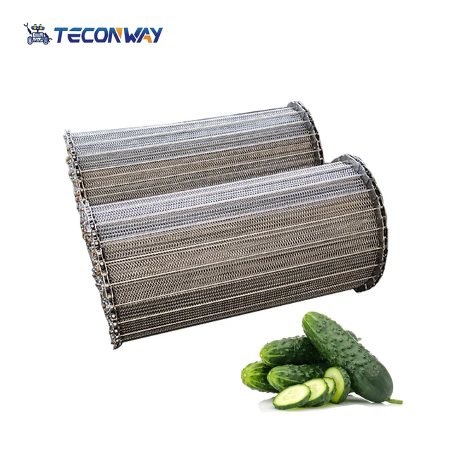 China Manufacturer Stainless Steel Economy Continuous Mesh Belt for Food Grain Mesh Belt Conveyor