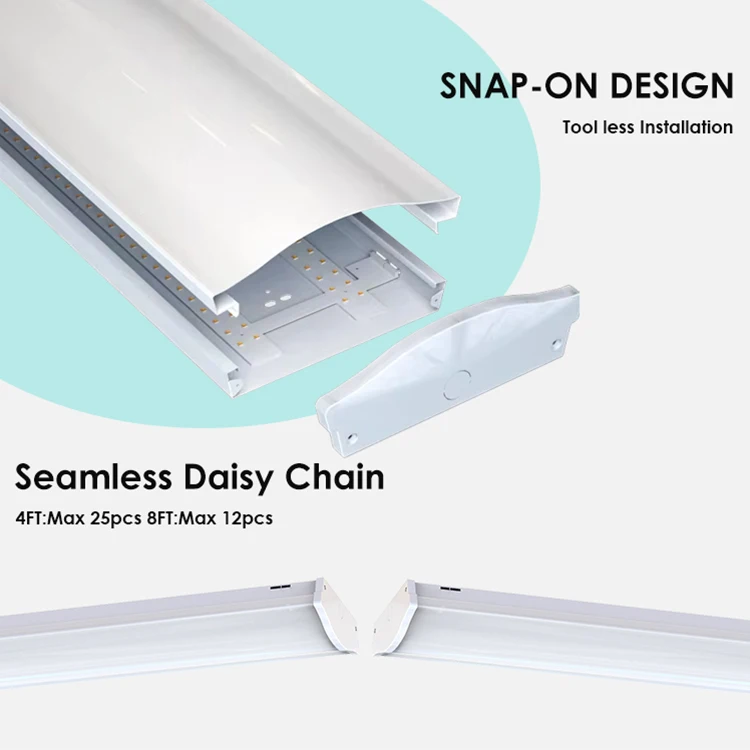 4 Foot Led Light Garage Ceiling Mount Light Fixture Wrap Around Fluorescent Light Fixtures