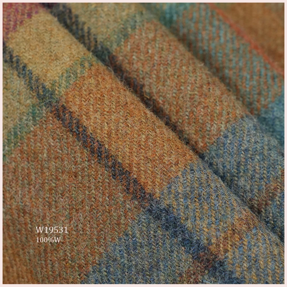 Классическая элегантная мягкая на ощупь 100% шерстяная ткань для обивки занавесок диванных подушек одеял