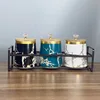 Three-color mixed packaging [stone pattern]
