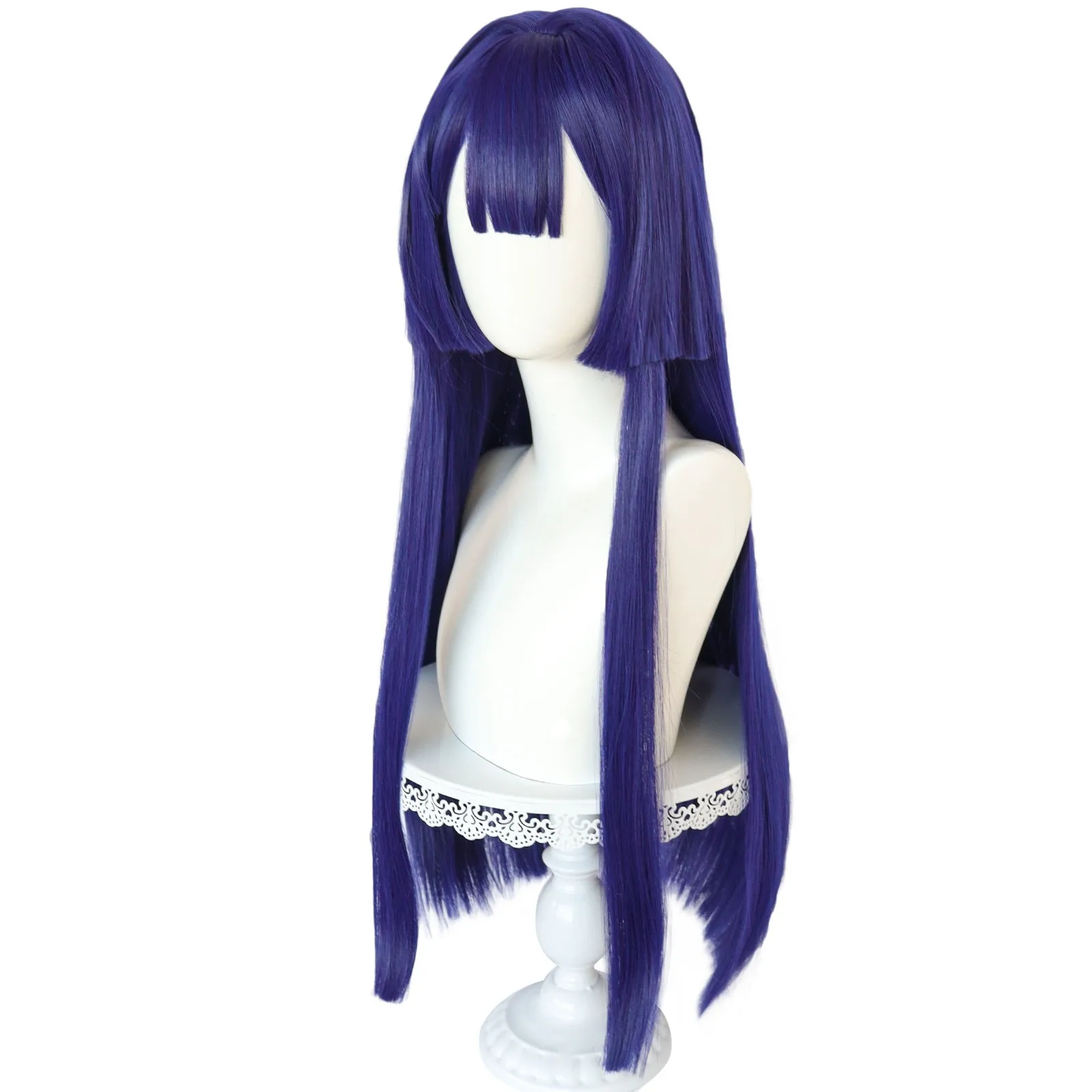 Peluca Trenzada Morada Para Cosplay Infantil - Fibra Sintética Resistente Al Calor, Gorro Ajustable, Ideal Halloween