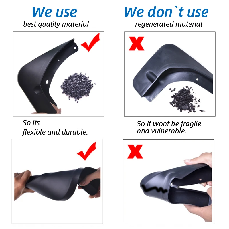 Front Rear Molded Car Mud Flaps for Mitsubishi Outlander 2010 2011 2012 Mudflaps Splash Guards Mud Flap Mudguards Fender