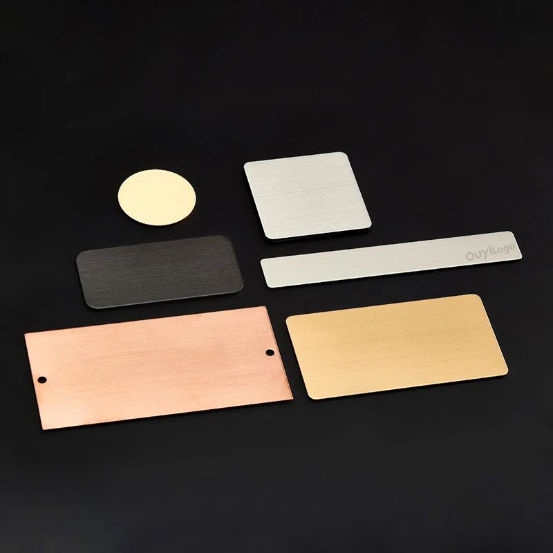 Aluminum Labels Tags Nameplates For Equipment Blank Anodized Metal ...