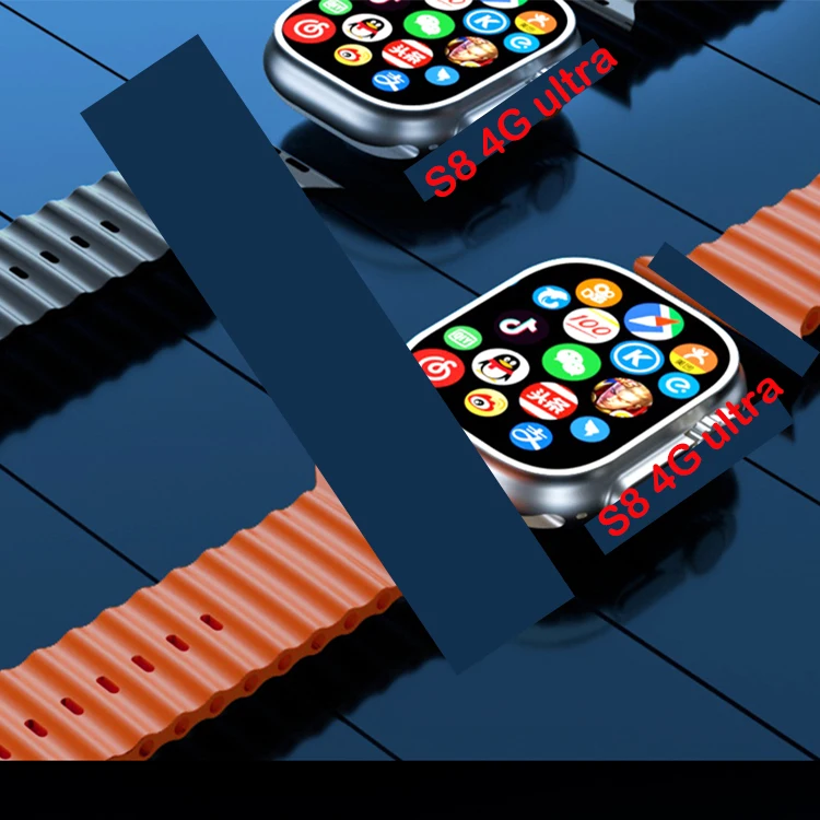 2023 Smart Watch Ultra 4g Watch S8 1+16gb 1000 Mah Large Battery Wifi