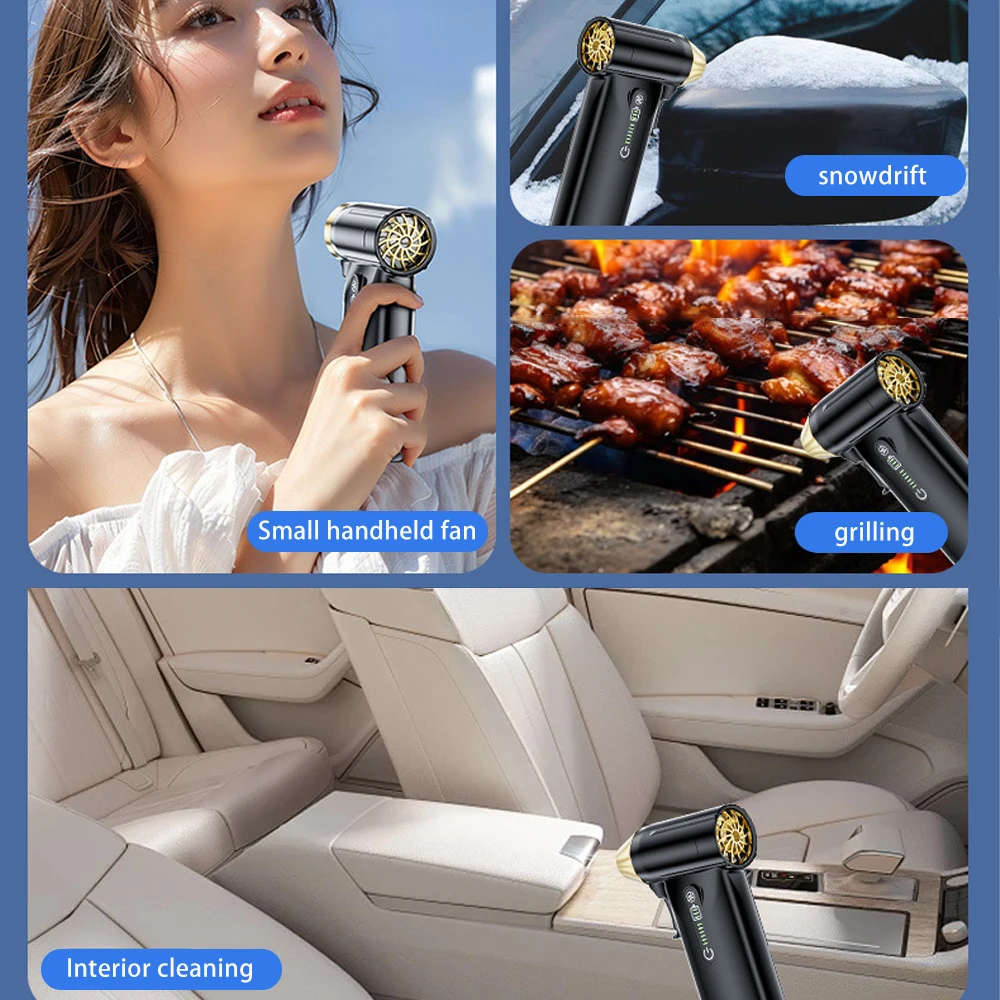 130000RPM Violent Turbo Fan Air Duster Mini Air Compressor Strong Dust Blower Electric Dry - view 6