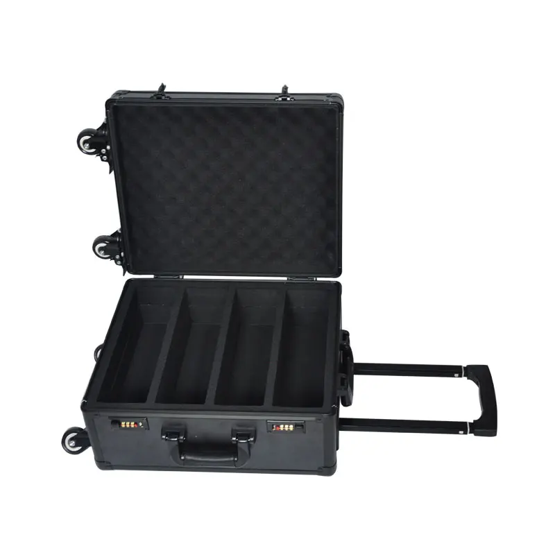 Custom Trading Card Collector Storage Holder Sports Graded Card Slab Aluminum Trolley Case Fits BGS FGS Custom Trading Card Collector Storage Holder Sports Graded Card Slab Aluminum Trolley Case Fits BGS FGS